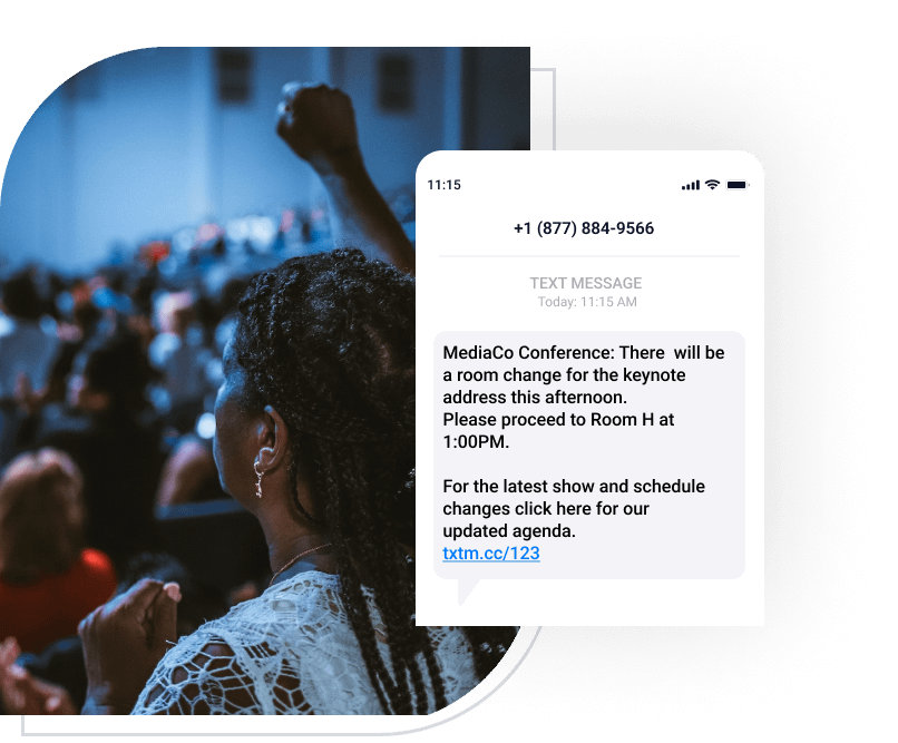 text messaging for conferences