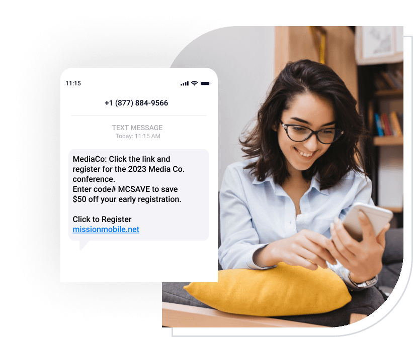 sms to signup for event